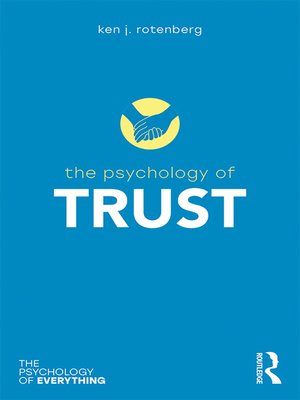 cover image of The Psychology of Trust